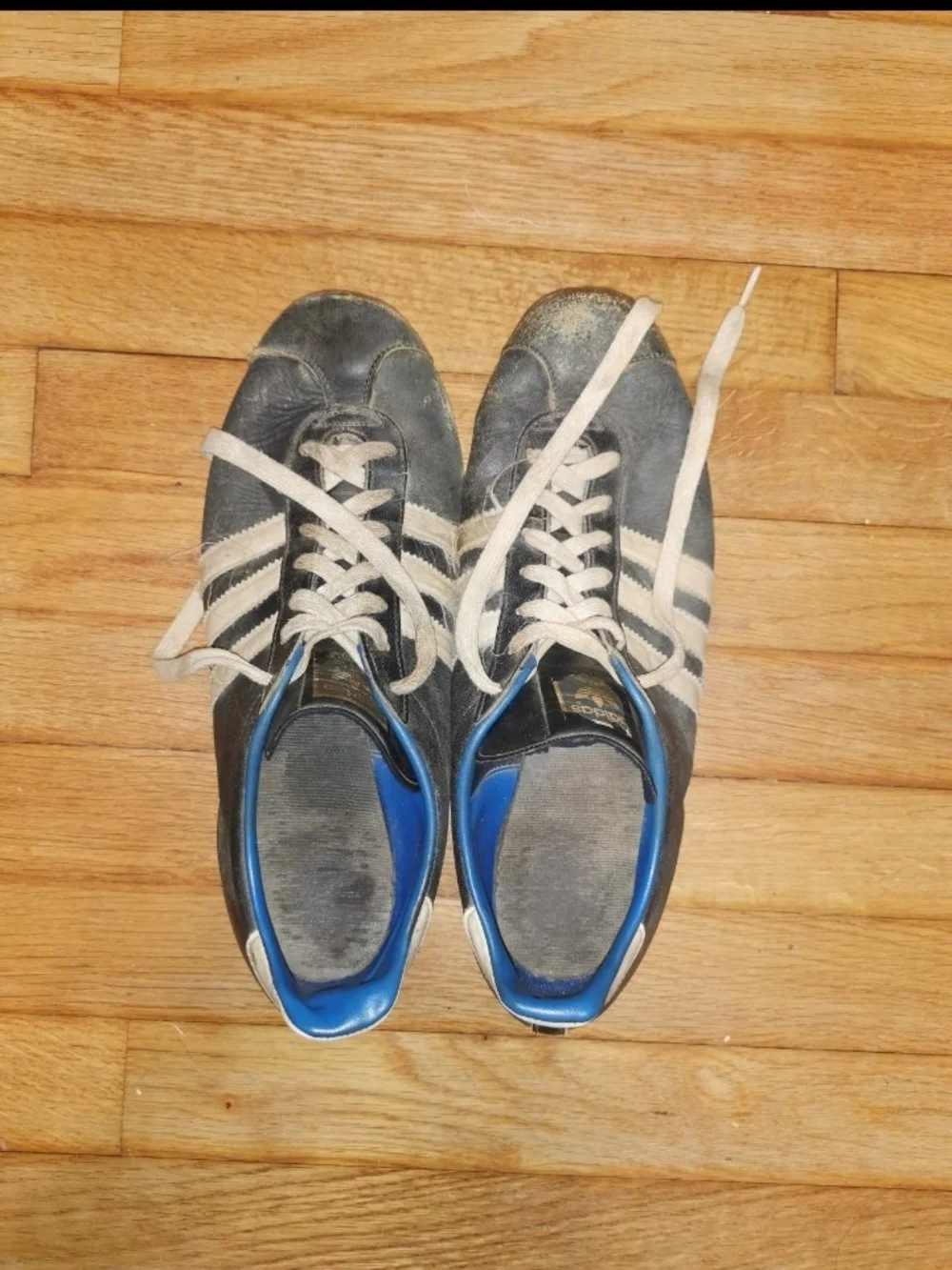 Adidas Copa's Vintage 70's Navy/White Football Boots / Cleats - Men's Size 9 1/2